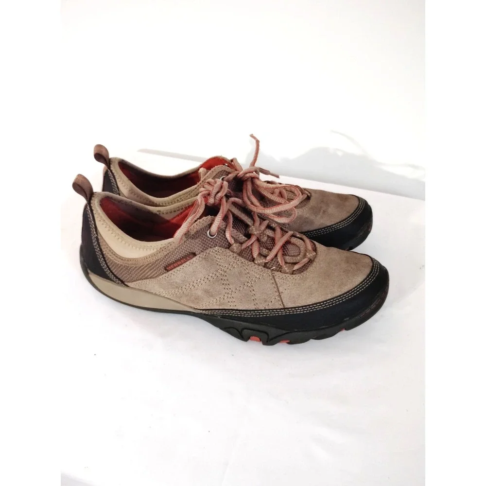 Merrell Mimosa Glee Tan Suede Sneakers Trail Comfy Athletic Shoes Women 10**